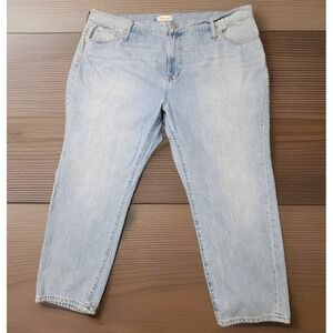 Madewell Women's Perfect Vintage Jeans Size 37 Light Wash High Rise Straight Leg